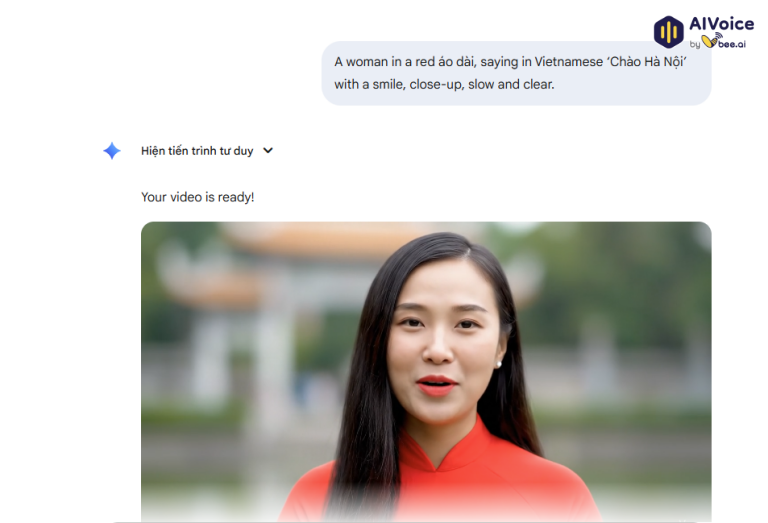 Sử dụng các prompt đơn giản lời thoại và hành động cho nhân vật