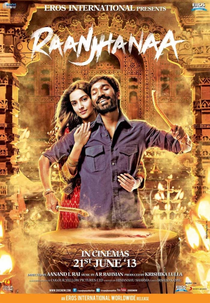 Poster Raanjhanaa năm 2013. Ảnh: Indian Express